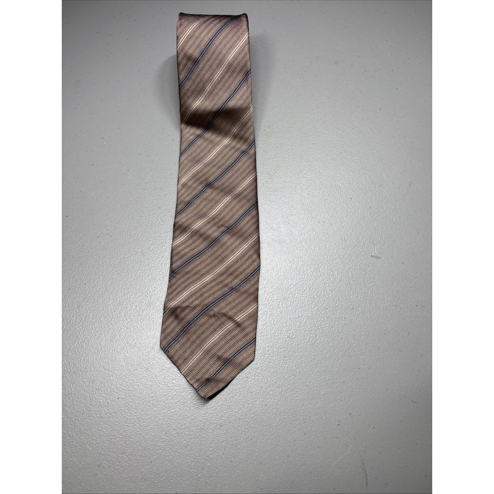 Christian Dior All Silk Paris New York Men's Tie Striped